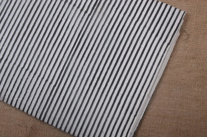 Multicolour Strips indian cotton, Hand stamped printing, by the yard, Indian Fabric, Peace Block Print Fabric, sewing and quilting fabric - Maple Village Lane