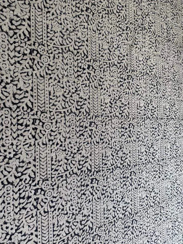 Linen fabric, Fabric by yard, Hand printed fabric, Block Print Fabric, Indian Fabric