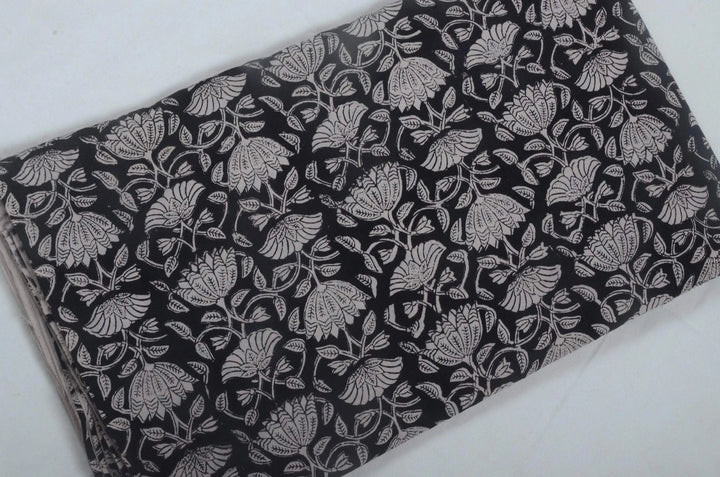 Indian Cotton Block Print Fabric by the Yard -Sewing and Quilting Fabric - Maple Village Lane