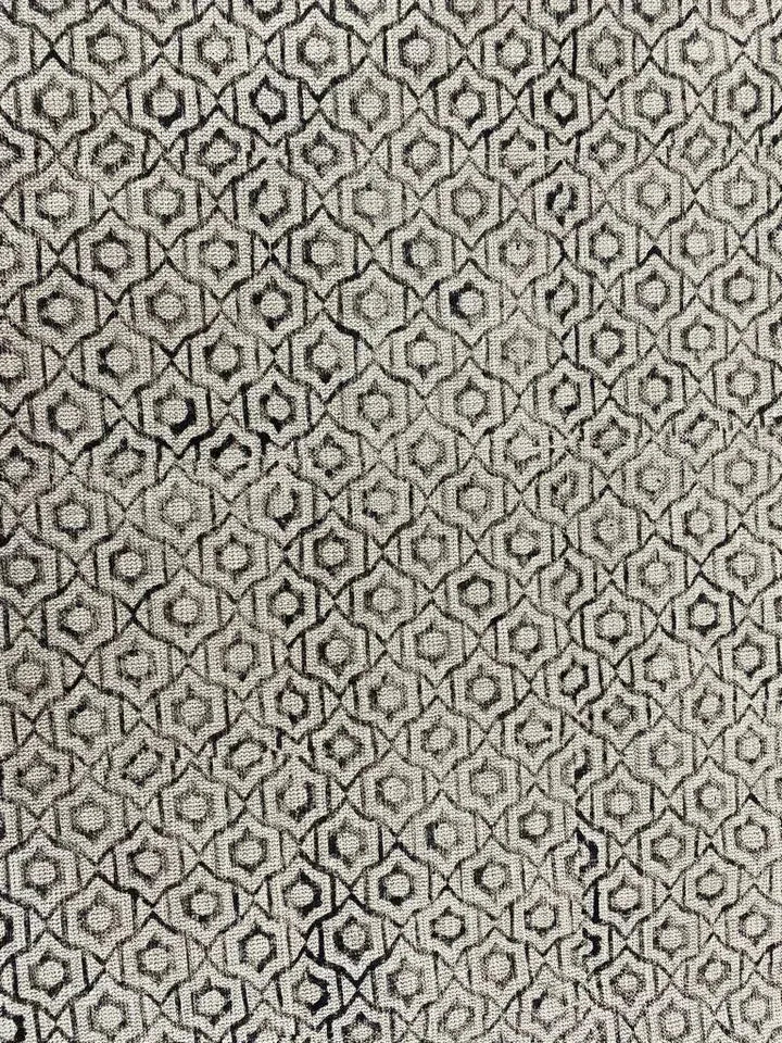 Block Print Handloom Linen Fabric Heavy Linen Fabric - Maple Village Lane