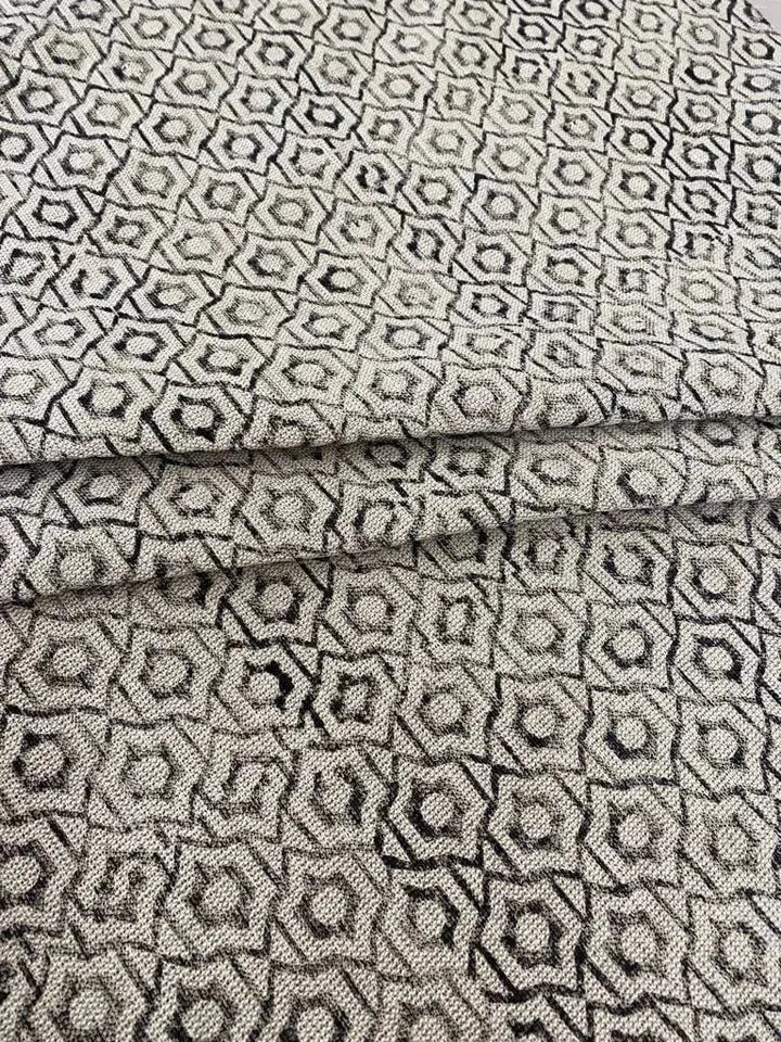 Block Print Handloom Linen Fabric Heavy Linen Fabric - Maple Village Lane
