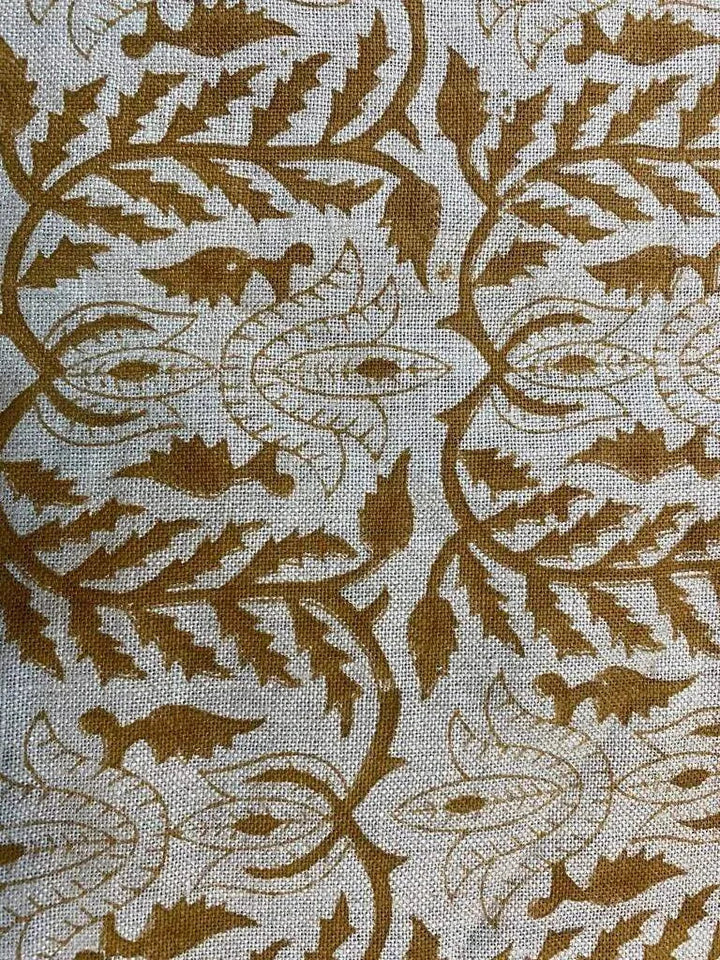 Linen fabric, Fabric by yard, Hand printed fabric, Block Print Fabric, Indian Fabric