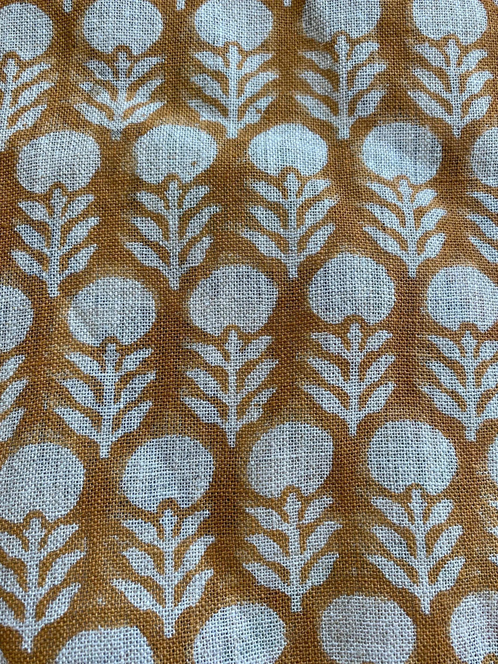 Linen fabric, Fabric by yard, Hand printed fabric, Block Print Fabric, Indian Fabric