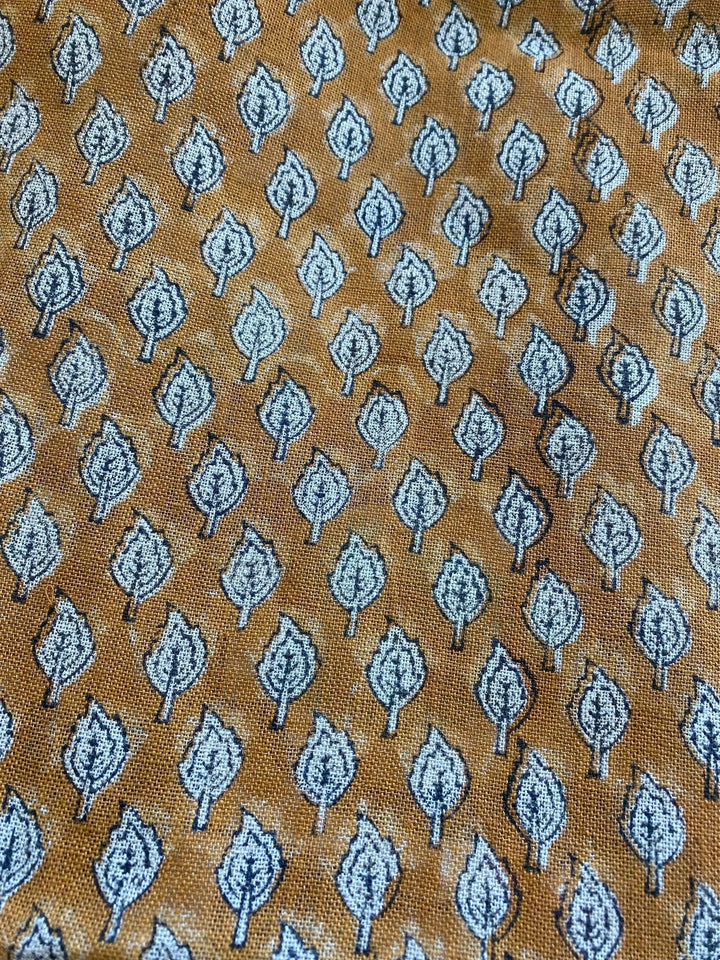 58" inches Indian Hand Block Print Fabric, Indian Linen Fabric, Block Print Fabric, Designer Floral Printing Fabric, Upholstery fabric, - Maple Village Lane