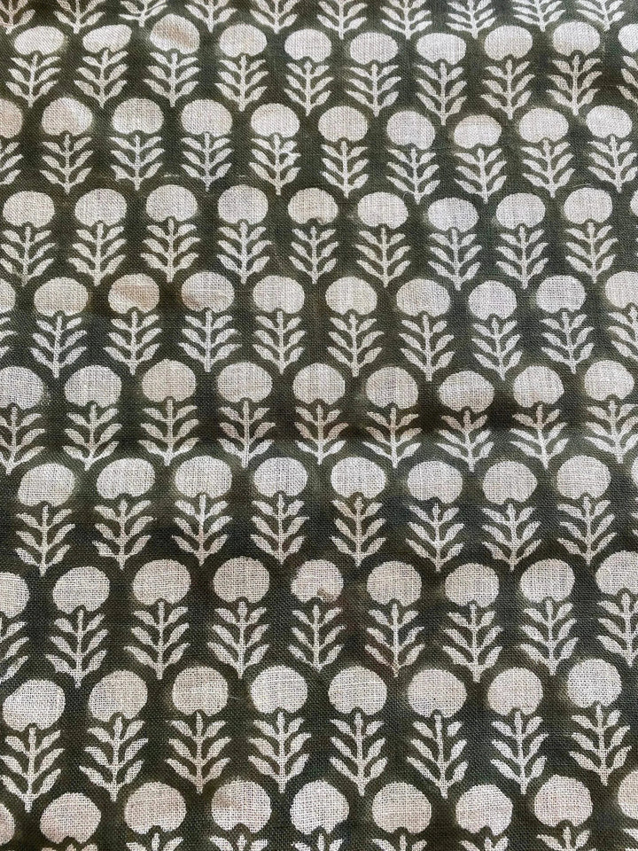 58" inches Indian Hand Block Print Fabric, Indian Linen Fabric, Block Print Fabric, Designer Floral Printing Fabric, Upholstery fabric, - Maple Village Lane
