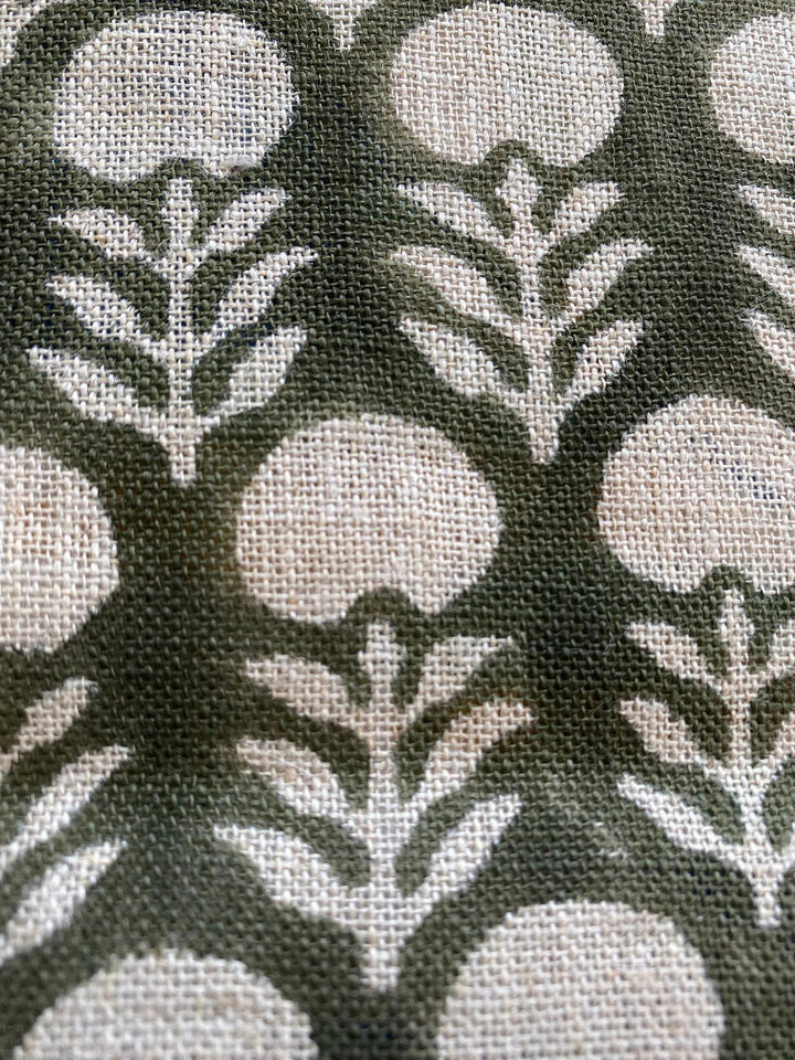 58" inches Indian Hand Block Print Fabric, Indian Linen Fabric, Block Print Fabric, Designer Floral Printing Fabric, Upholstery fabric, - Maple Village Lane