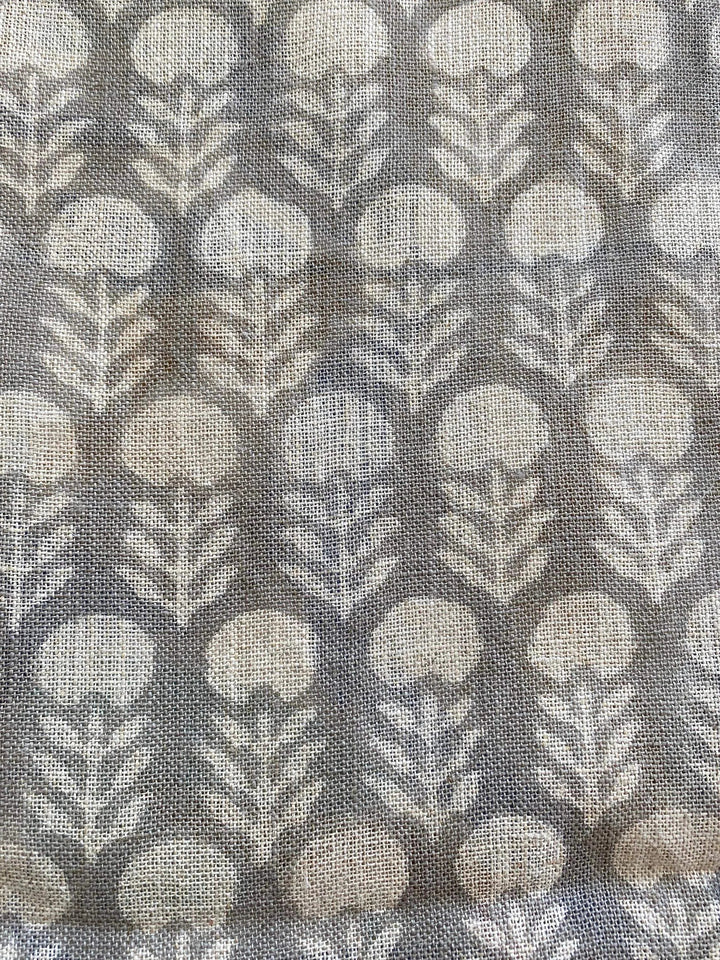 Linen fabric, Fabric by yard, Hand printed fabric, Block Print Fabric, Indian Fabric