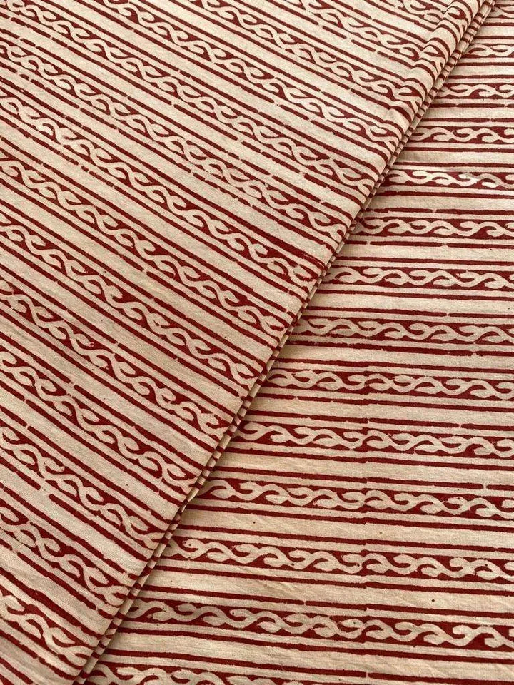 Indian Cotton Block Print Fabric by the Yard -Sewing and Quilting Fabric - Maple Village Lane