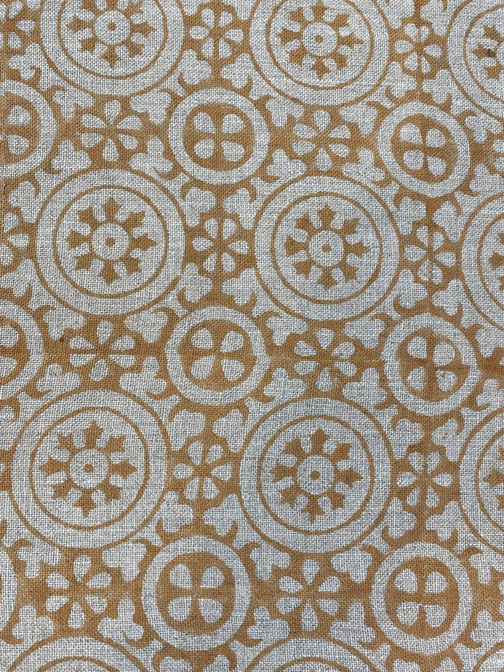 HAMMEL || Indian Hand Block Print Fabric, Indian Linen Fabric, Block Print Fabric, Designer Floral Printing Fabric, Upholstery fabric, - Maple Village Lane