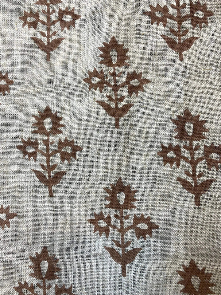 Rody Cross Thick Linen for Upholstery, Drapery Fabric - Maple Village Lane