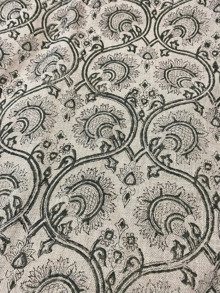 Garden Designer Floral Linen Fabric for Upholstery - Maple Village Lane