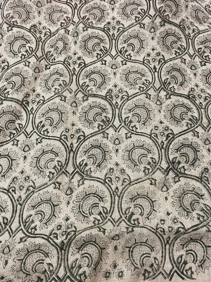 Garden Designer Floral Linen Fabric for Upholstery - Maple Village Lane