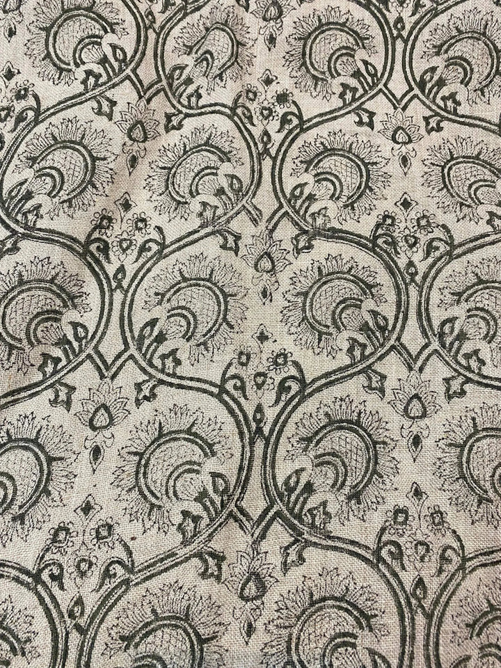 Garden Designer Floral Linen Fabric for Upholstery - Maple Village Lane
