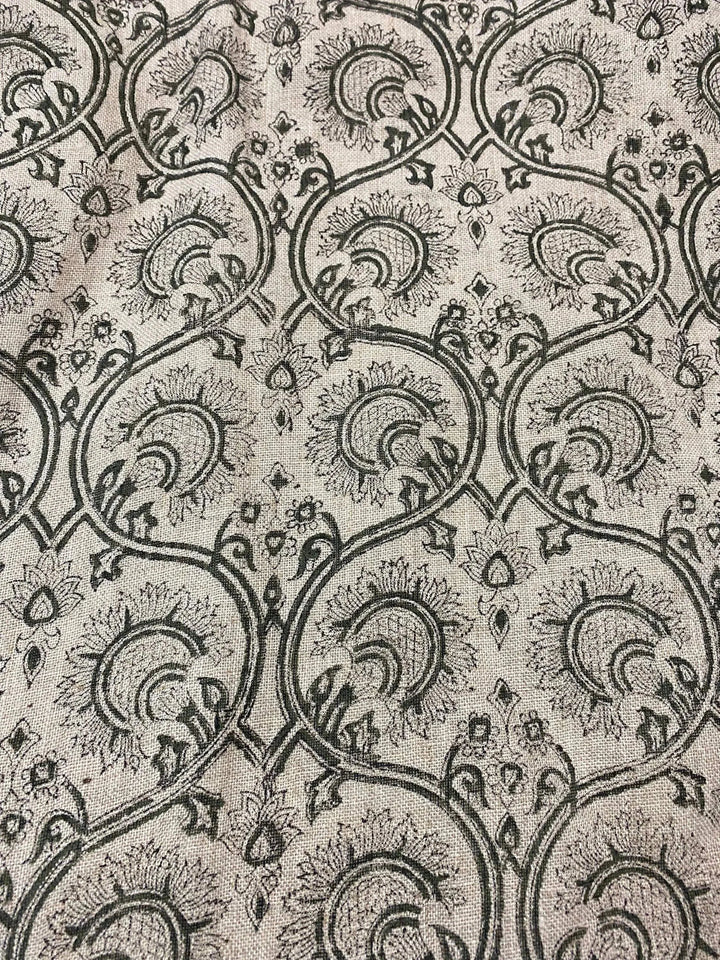 Garden Designer Floral Linen Fabric for Upholstery - Maple Village Lane