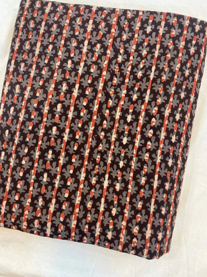 Beautiful Hand Block Printed Fabric, Cotton Fabric, Indian Fabric, fabric by yard, Block Printed Cotton womens clothing - Maple Village Lane