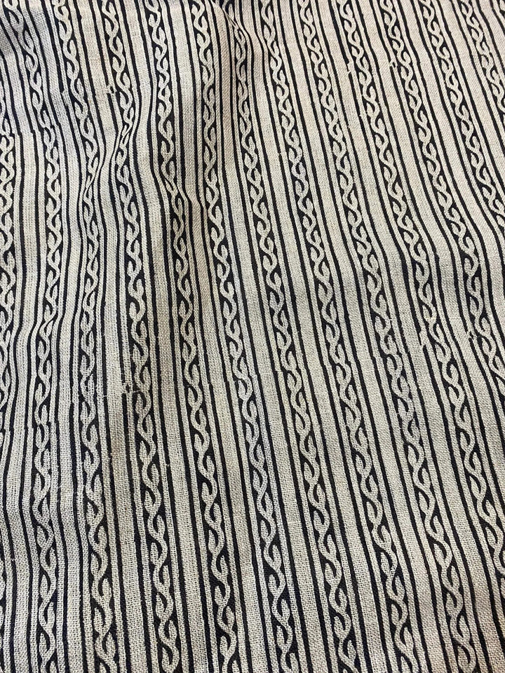 Linen fabric, Fabric by yard, Hand printed fabric, Block Print Fabric, Indian Fabric