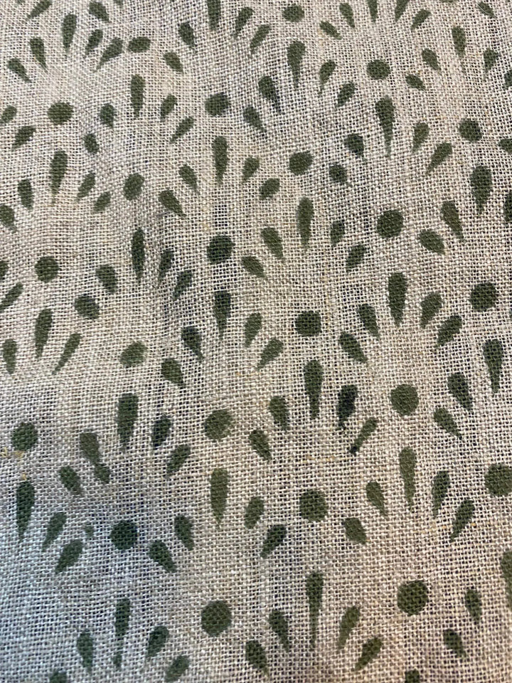 58" inches Indian Hand Block Print Fabric, Indian Linen Fabric, Block Print Fabric, Designer Floral Printing Fabric, Upholstery fabric, - Maple Village Lane
