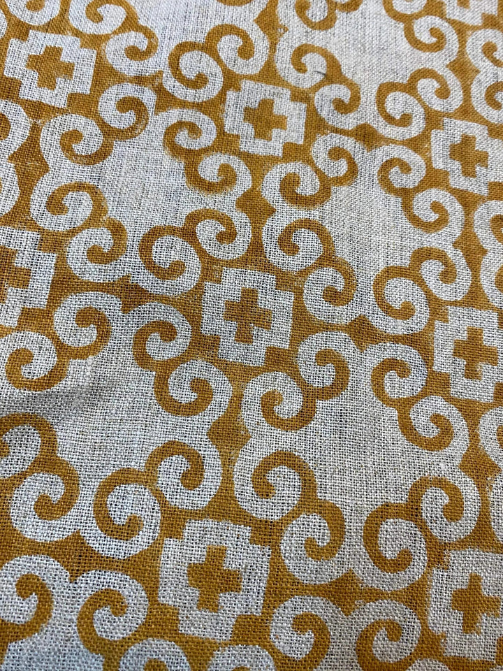 Linen fabric, Fabric by yard, Hand printed fabric, Block Print Fabric, Indian Fabric
