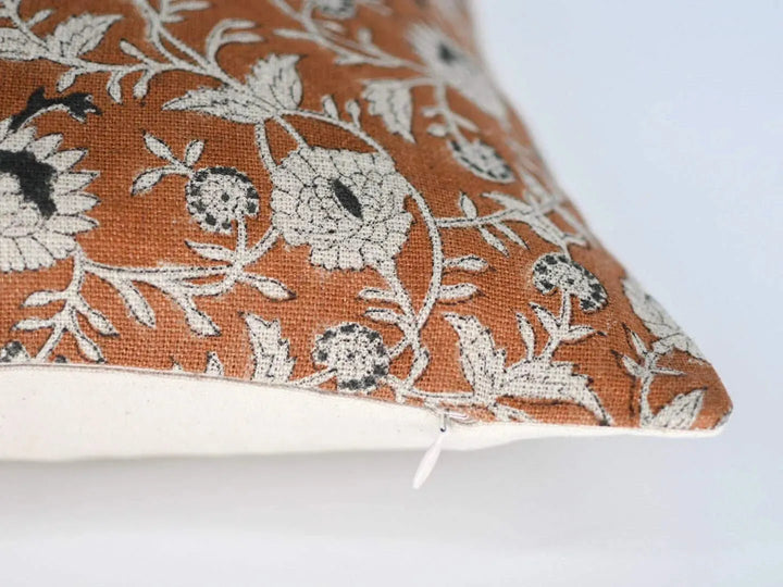Martha Block Print Pillow Cover - Maple Village Lane