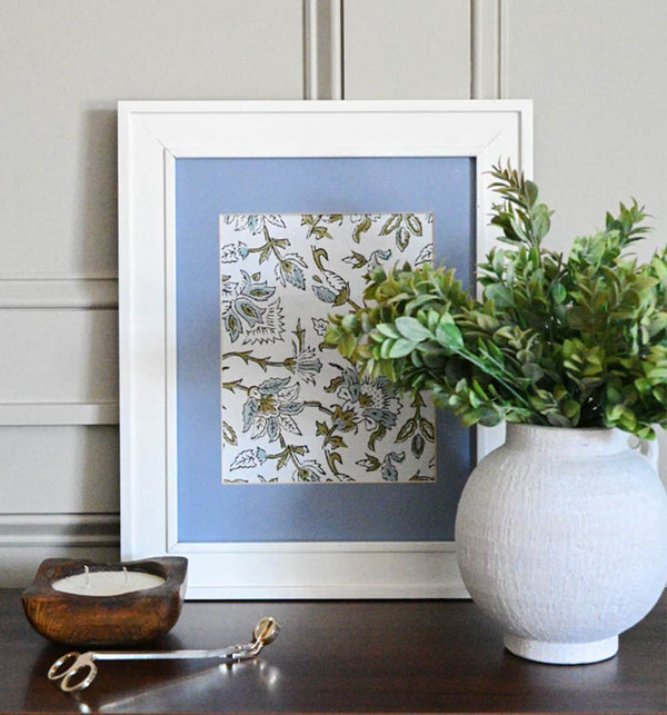 Timeless Botanicals (Blue) Textile Wall Art