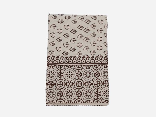 Yara Floral Block Print Tablecloth