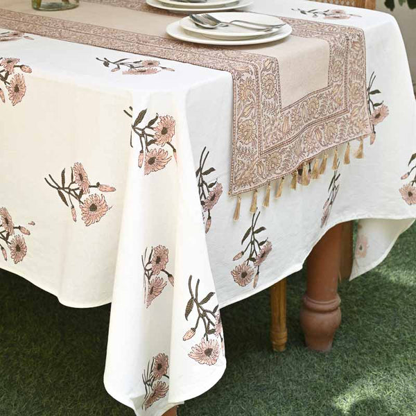 Champa Hand-Block Printed Tablecloth