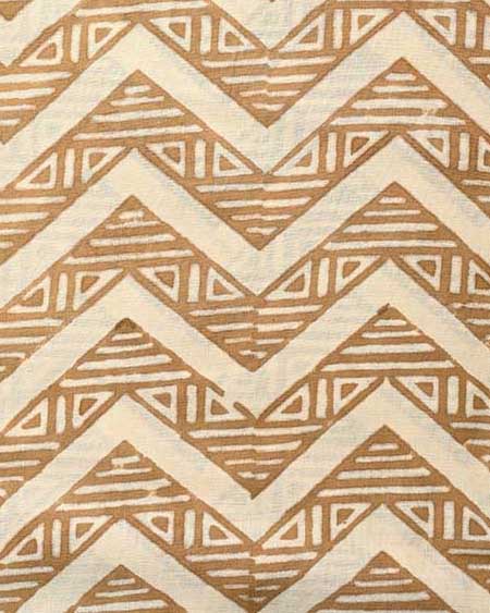 Julie Cotton Block Print Fabric by the Yard