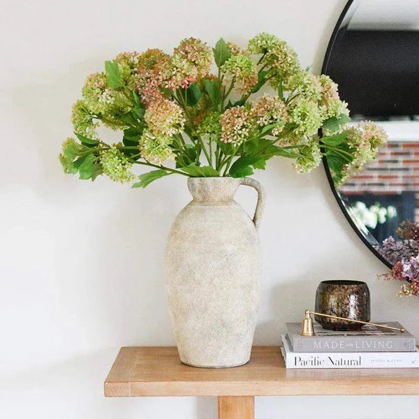 Faux Snowball Hydrangea Stem