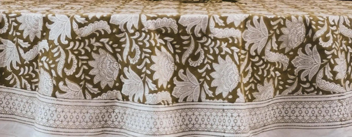 Shop Ivy Floral Block Print Tablecloth Online

