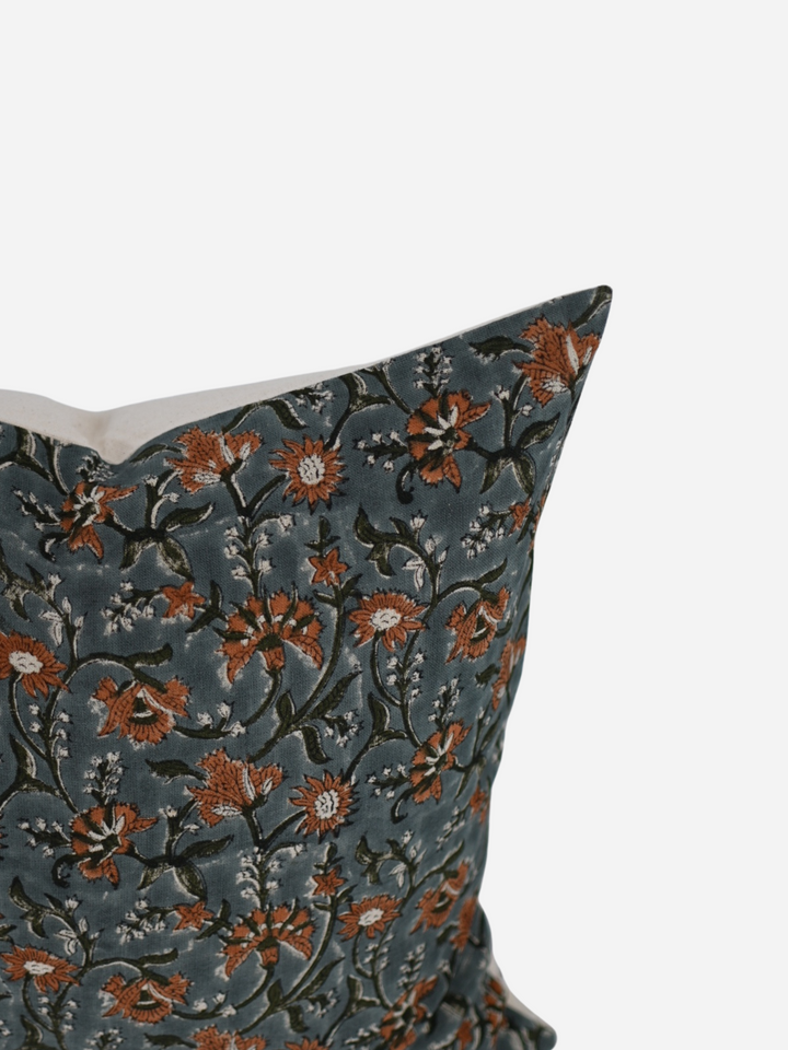Heather Block Print Pillow Cover Side