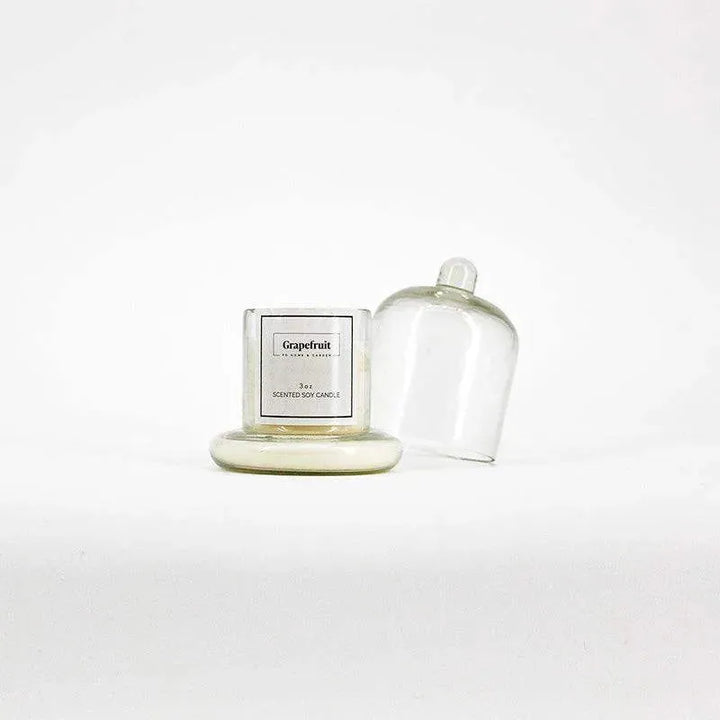 Carrie Glass Candle Cloche - Maple Village Lane