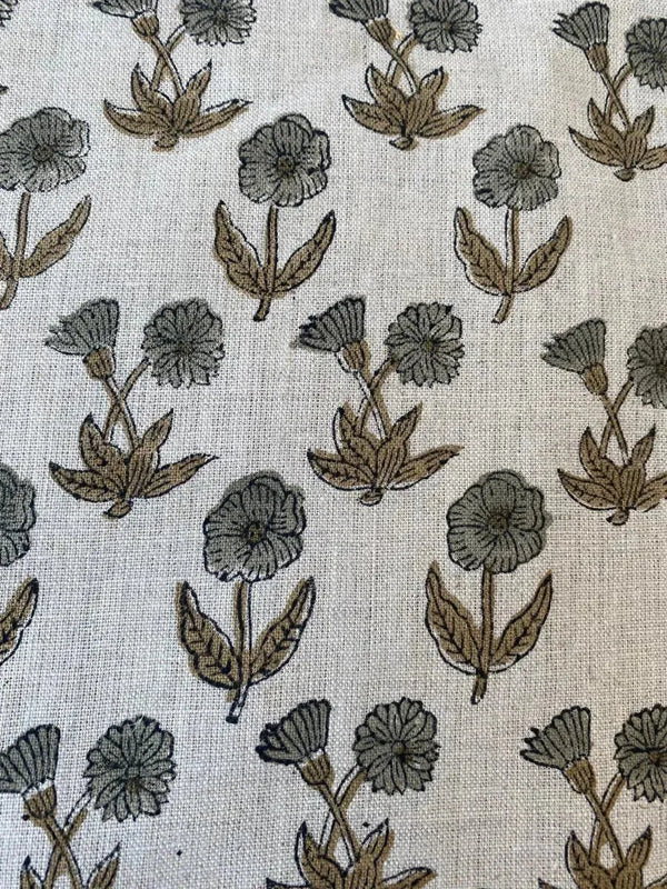 Amelia Premium Hand Block Printed Linen