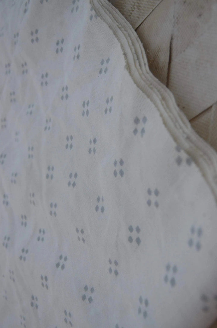 Block Print Cotton Dug Fabric Heavy Cotton Fabric - Maple Village Lane