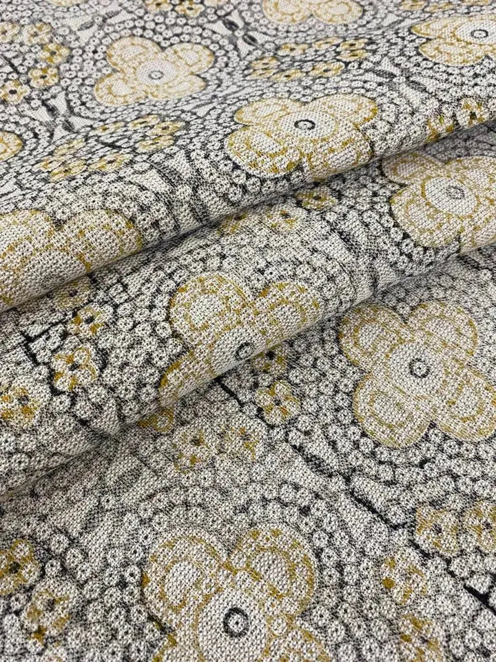 Linen fabric, Fabric by yard, Hand printed fabric, Block Print Fabric, Indian Fabric