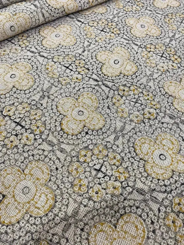 Block Print Handloom Linen Fabric Heavy Linen Fabric ,upholstery Fabric, pillow Cover Fabric, Thick fabric natural linen - Maple Village Lane