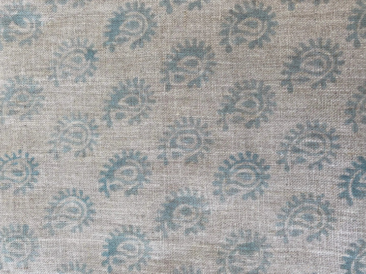 ALOFSH || Indian Hand Block Print Linen Fabric For Interior Design - Maple Village Lane